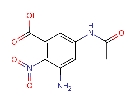 5-acetamido-3-amino-2-nitrobenzoic acid