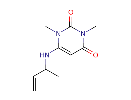 2,4(1H,3H)-Pyrimidinedione,
1,3-dimethyl-6-[(1-methyl-2-propenyl)amino]-