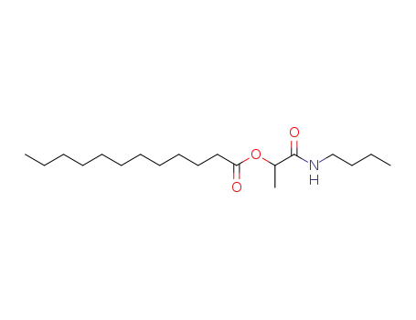 Molecular Structure of 5391-69-5 (1-(butylamino)-1-oxopropan-2-yl dodecanoate)