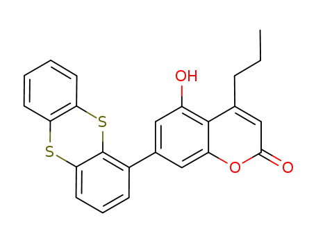 5-hydroxy-7-[thianthren-1-yl]-4-propyl-2H-chromen-2-one