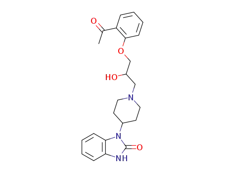 1-[1-[3-(2-アセチルフェノキシ)-2-ヒドロキシプロピル]-4-ピペリジル]-1,3-ジヒドロ-2H-ベンゾイミダゾール-2-オン