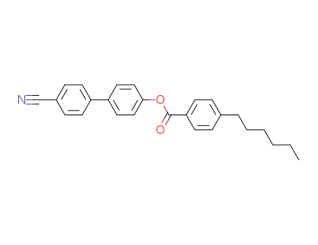 Molecular Structure of 59443-81-1 (4-Cyanobiphenyl-4'-hexylbenzoate)