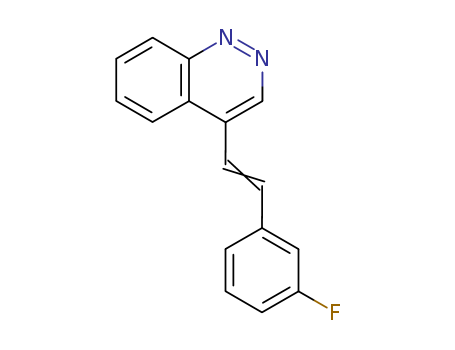 Cinnoline,4-[2-(3-fluorophenyl)ethenyl]- cas  5387-93-9