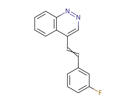 Molecular Structure of 5387-93-9 (4-[2-(3-fluorophenyl)ethenyl]cinnoline)