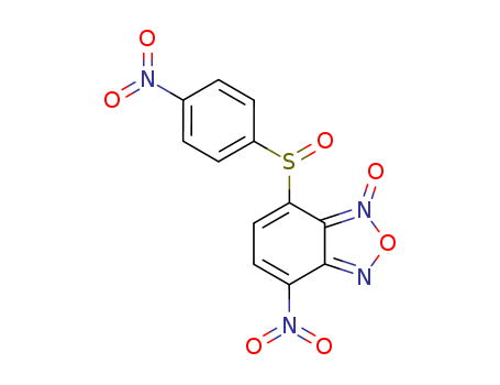 2,1,3-Benzoxadiazole,4-nitro-7-[(4-nitrophenyl)sulfinyl]-, 1-oxide cas  53619-55-9