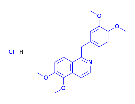 Isoquinoline,1-[(3,4-dimethoxyphenyl)methyl]-5,6-dimethoxy-, hydrochloride (1:1) cas  59276-09-4