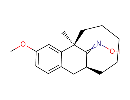 (1R,9S)-4-Methoxy-1-methyl-tricyclo[7.5.1.0<sup>2,7</sup>]pentadeca-2,4,6-trien-15-one oxime