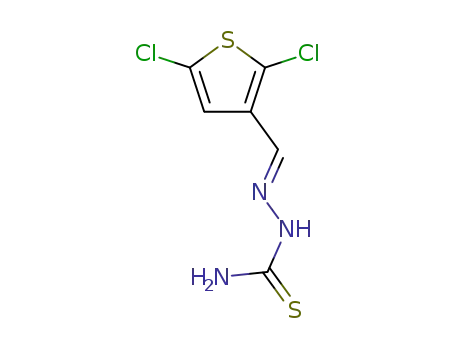 Molecular Structure of 5425-39-8 ([(2,5-dichlorothiophen-3-yl)methylideneamino]thiourea)