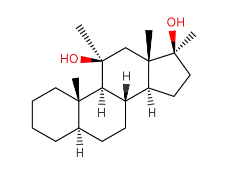 Molecular Structure of 5411-67-6 ((5alpha,11beta,17beta)-11,17-dimethylandrostane-11,17-diol)