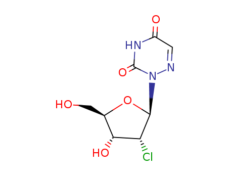 1,2,4-Triazine-3,5(2H,4H)-dione,2-(2-chloro-2-deoxy-b-D-ribofuranosyl)- cas  60049-85-6