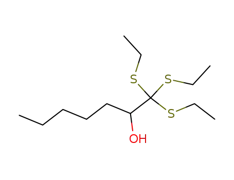 1,1,1-Tris-ethylsulfanyl-heptan-2-ol