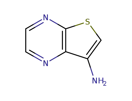 Molecular Structure of 59944-75-1 (Thieno[2,3-b]pyrazin-7-amine)