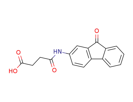 Molecular Structure of 5416-86-4 (4-oxo-4-[(9-oxo-9H-fluoren-2-yl)amino]butanoic acid)