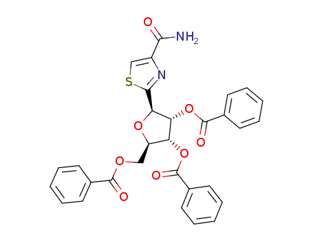 2-(2',3',5'-tri-O-benzoyl-β-D-ribofuranosyl)thiazole-4-carboxamide