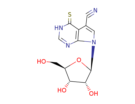 1H-Pyrrolo[2,3-d]pyrimidine-5-carbonitrile,4,7-dihydro-7-b-D-ribofuranosyl-4-thioxo-(9CI) cas  54267-43-5