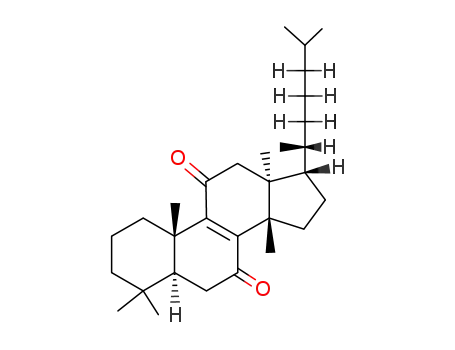 Molecular Structure of 54411-45-9 (Lanost-8-ene-7,11-dione)