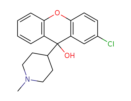 9H-Xanthen-9-ol, 2-chloro-9-(1-methyl-4-piperidinyl)-