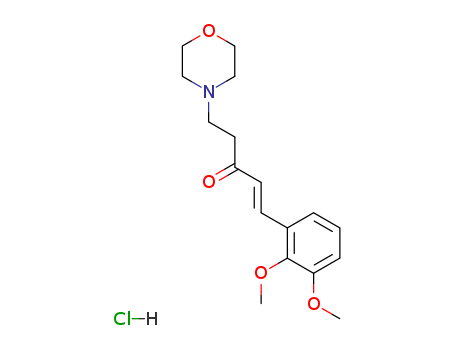 1-Penten-3-one,1-(2,3-dimethoxyphenyl)-5-(4-morpholinyl)-, hydrochloride (1:1) cas  5424-87-3