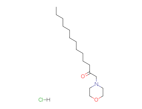 2-Tridecanone,1-(4-morpholinyl)-, hydrochloride (1:1) cas  5422-94-6