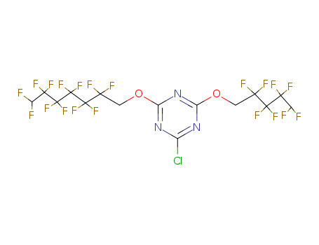 1,3,5-Triazine,2-chloro-4-[(2,2,3,3,4,4,5,5,6,6,7,7-dodecafluoroheptyl)oxy]-6-[(2,2,3,3,4,4,5,5-octafluoropentyl)oxy]-