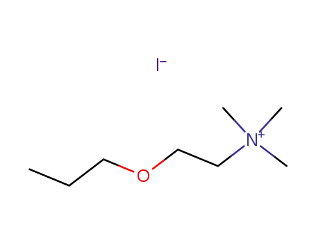 Molecular Structure of 5432-44-0 (N,N,N-trimethyl-2-propoxyethanaminium)