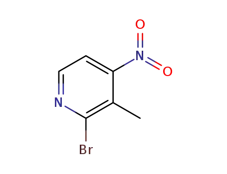 Molecular Structure of 79055-55-3 (2-bromo-3-methyl-4-nitroPyridine)
