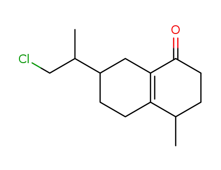 1(2H)-Naphthalenone,
7-(2-chloro-1-methylethyl)-3,4,5,6,7,8-hexahydro-4-methyl-