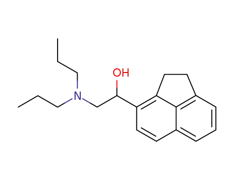 Molecular Structure of 5430-66-0 (1-(1,2-dihydroacenaphthylen-3-yl)-2-(dipropylamino)ethanol)