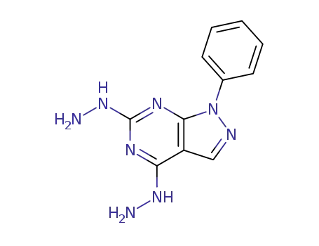 4,6-dihydrazinyl-1-phenyl-1H-pyrazolo[3,4-d]pyrimidine