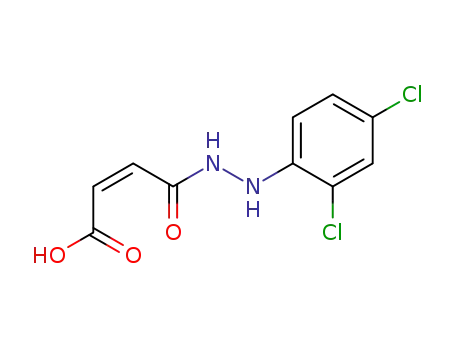 Molecular Structure of 5435-33-6 (4-[2-(2,4-dichlorophenyl)hydrazinyl]-4-oxobut-2-enoic acid)