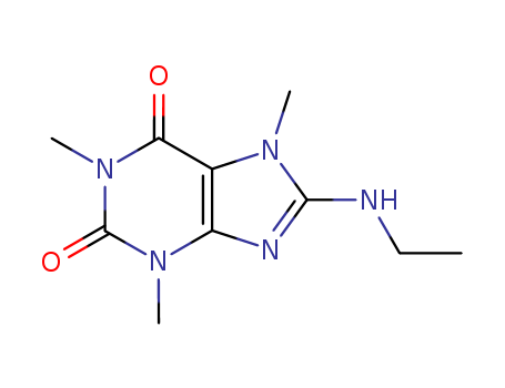 1H-Purine-2,6-dione,8-(ethylamino)-3,7-dihydro-1,3,7-trimethyl- cas  5436-10-2