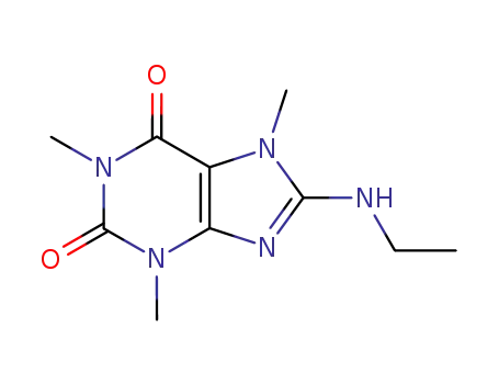 Molecular Structure of 5436-10-2 (8-ethylamino-1,3,7-trimethyl-purine-2,6-dione)