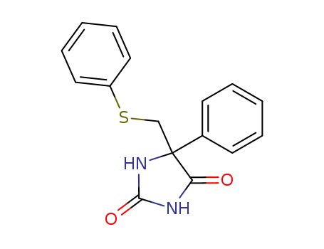 2,4-Imidazolidinedione,5-phenyl-5-[(phenylthio)methyl]- cas  5419-09-0
