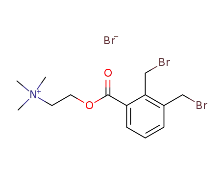 Molecular Structure of 60561-91-3 (2-{[2,3-bis(bromomethyl)benzoyl]oxy}-N,N,N-trimethylethanaminium)