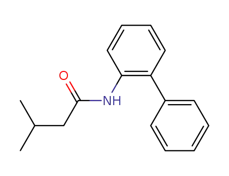 Molecular Structure of 5439-23-6 (N-(biphenyl-2-yl)-3-methylbutanamide)