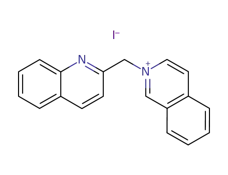 Molecular Structure of 5411-83-6 (2-(quinolin-2-ylmethyl)isoquinolinium)
