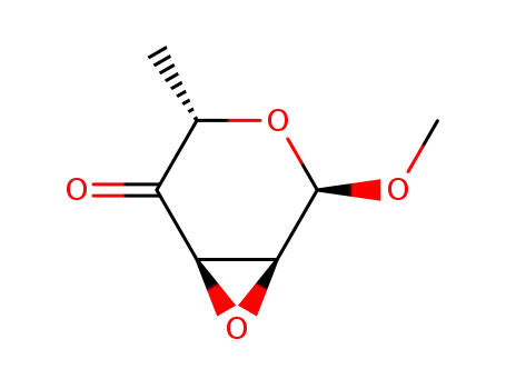 Molecular Structure of 60269-19-4 (methyl 2,3-anhydro-6-deoxyhexopyranosid-4-ulose)