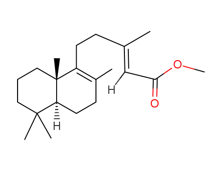 Molecular Structure of 30801-13-9 ((E)-labda-8,13-dien-15-oic acid methyl ester)