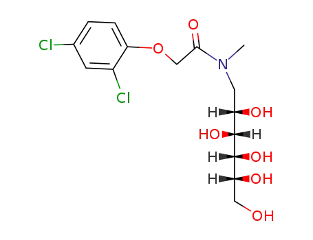 Molecular Structure of 87157-40-2 (<i>N</i>-[(2,4-dichloro-phenoxy)-acetyl]-<i>N</i>-methyl-D-glucamine)