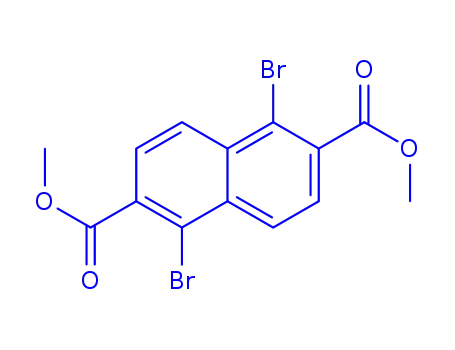 Molecular Structure of 59950-04-8 (1,5-Dibromo-2,6-naphthalenedicarboxylic acid dimethyl ester)