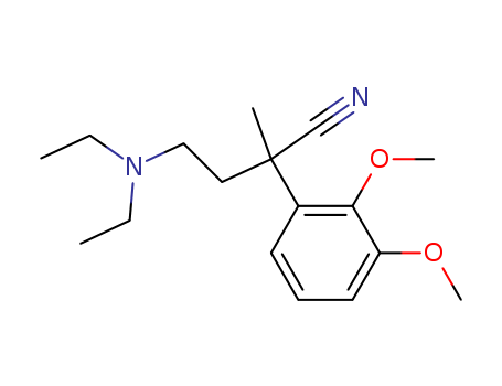 Benzeneacetonitrile,a-[2-(diethylamino)ethyl]-2,3-dimethoxy-a-methyl- cas  5424-70-4