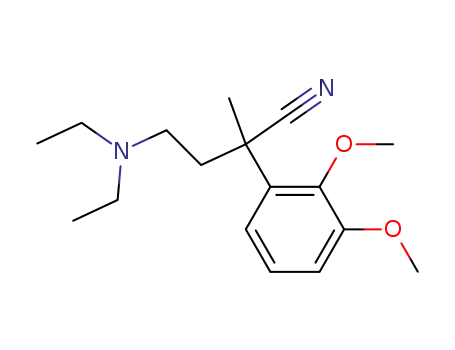 Molecular Structure of 5424-70-4 (4-(diethylamino)-2-(2,3-dimethoxyphenyl)-2-methylbutanenitrile)