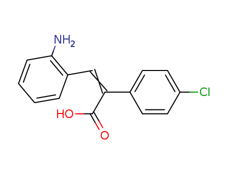 3-(2-aminophenyl)-2-(4-chlorophenyl)prop-2-enoic acid
