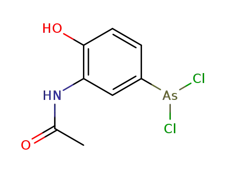 acetic acid-(5-dichloroarsino-2-hydroxy-anilide)