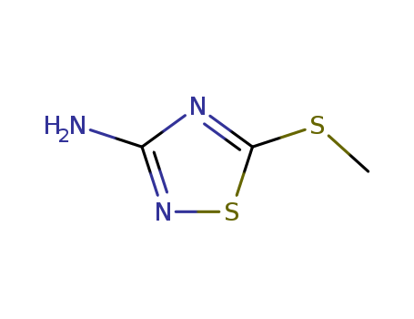 1,2,4-Thiadiazol-3-amine,5-(methylthio)-                                                                                                                                                                