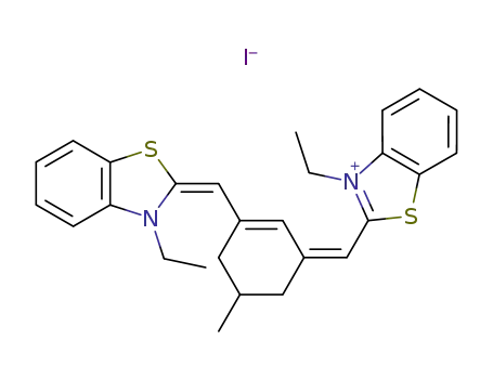 3-ETHYL-2-[(3-([3-ETHYL-1,3-BENZOTHIAZOL-2(3H)-YLIDENE]METHYL)-5-METHYL-2-CYCLOHEXEN-1-YLIDENE)METHYL]-1,3-BENZOTHIAZOL-3-IUM IODIDE