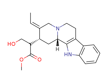 Indolo[2,3-a]quinolizine-2-aceticacid, 3-ethylidene-1,2,3,4,6,7,12,12b-octahydro-a-(hydroxymethyl)-, methyl ester, (aR,2R,3E,12bS)-