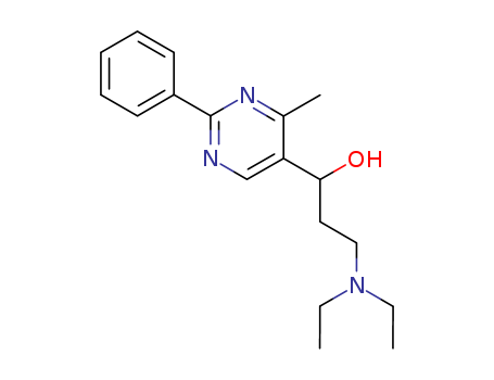 5-Pyrimidinemethanol, a-[2-(diethylamino)ethyl]-4-methyl-2-phenyl- cas  5443-18-5