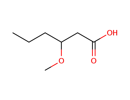 Molecular Structure of 5413-09-2 (3-methoxyhexanoic acid)