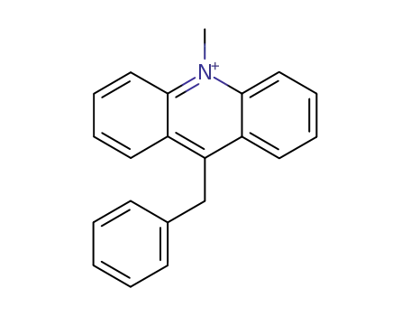 Molecular Structure of 52328-35-5 (Acridinium, 10-methyl-9-(phenylmethyl)-)